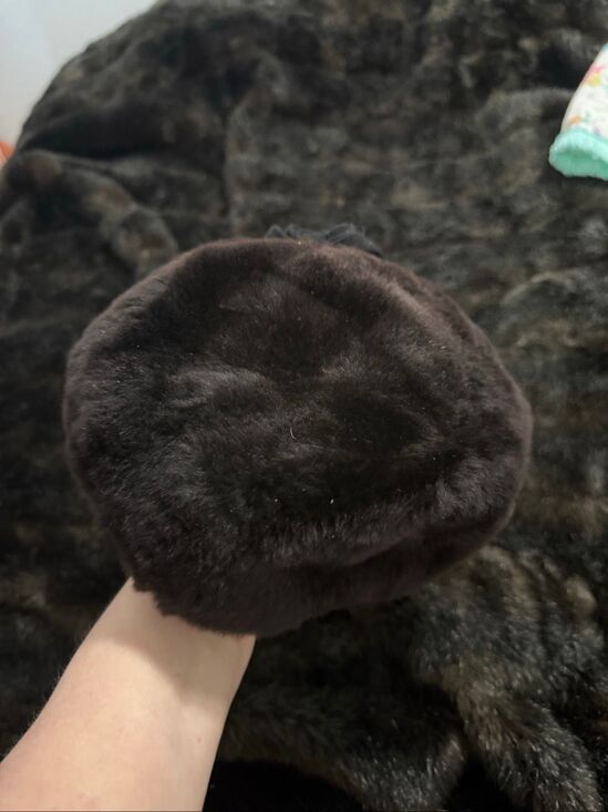 Rare Vintage Mink Fur Hat Womens Small Ambrose New York 1950-60s Pillbox Union